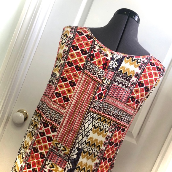 Boho Dropwaist Shift Dress with Pockets - Picture 9 of 16